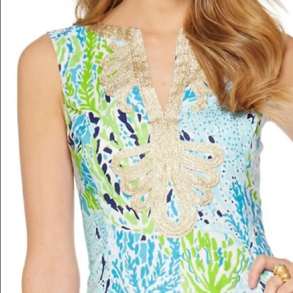 Lilly Pulitzer Janice Shift Dress Lets Cha Cha - Picture 4 of 5